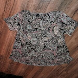 Jodifl Trapeze Dress 1X Paisley Pink